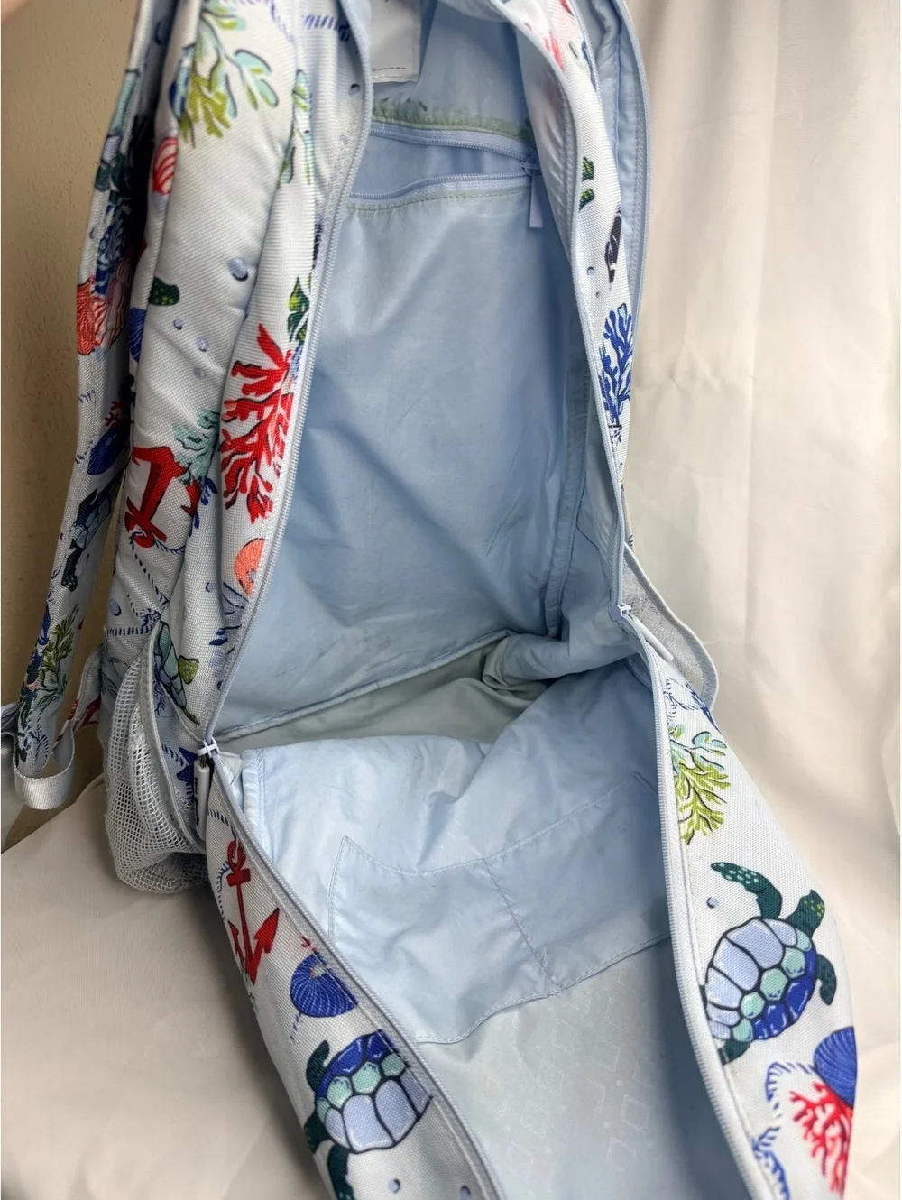 Vera Bradley Anchors Aweigh Essential Large Backpack Retired Pattern